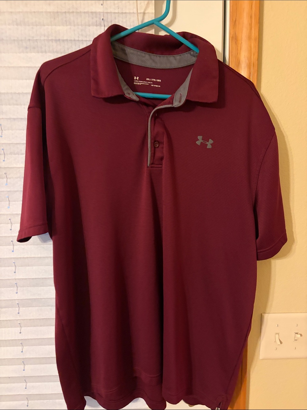Under Armour Men's Maroon Performance Polo
